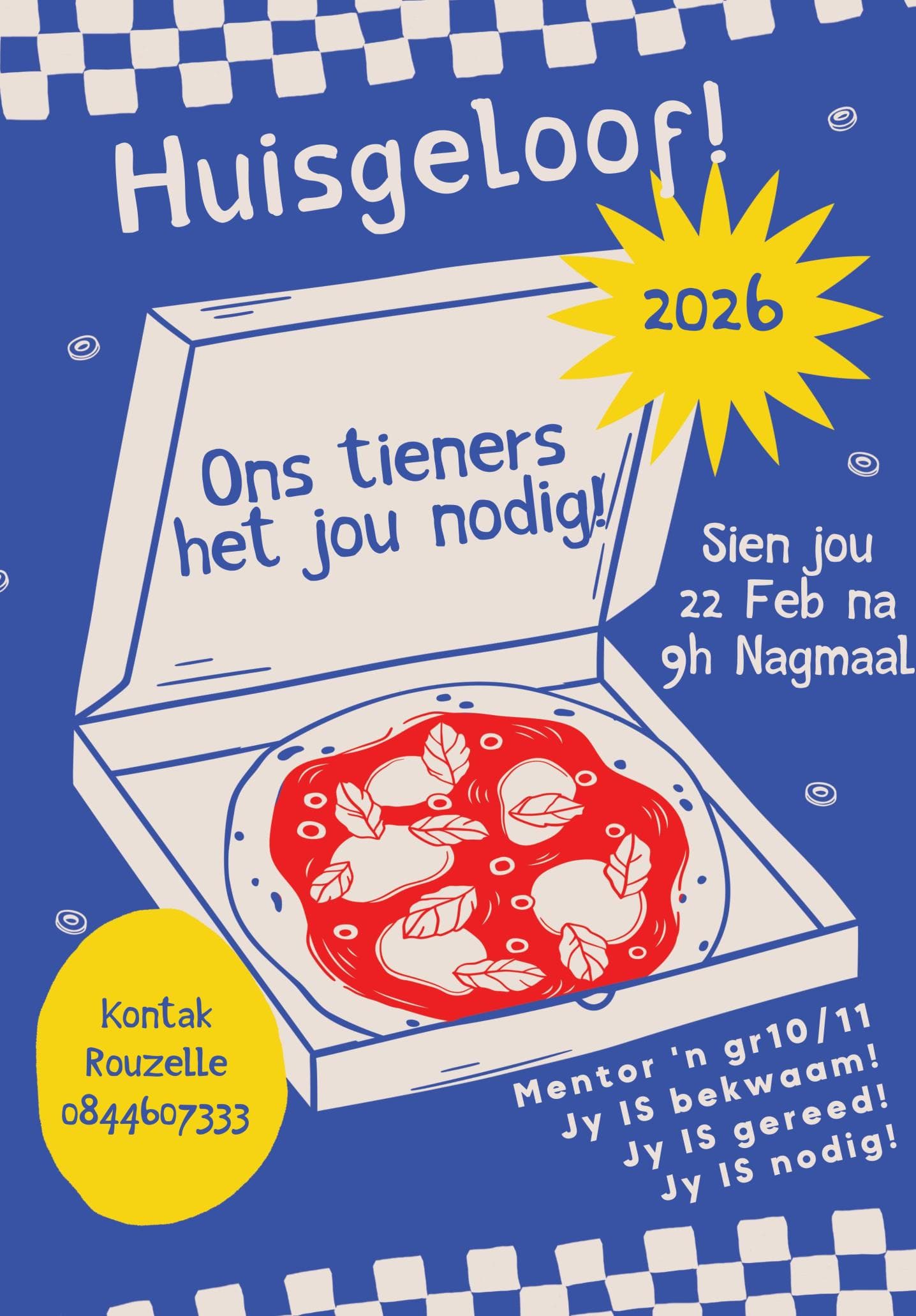 Huisgeloof 2026: mentors vir tieners gesoek