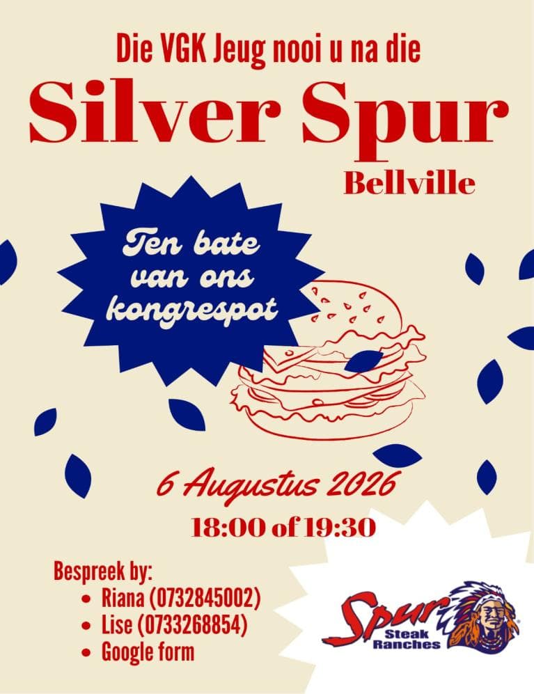 VGK Jeug se Silver Spur-aand ten bate van kongrespot
